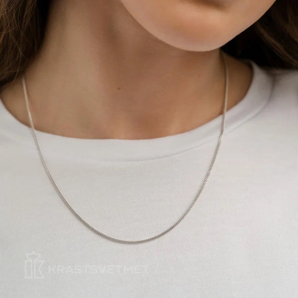 Цепь из серебра 925, плетение «Панцирь»